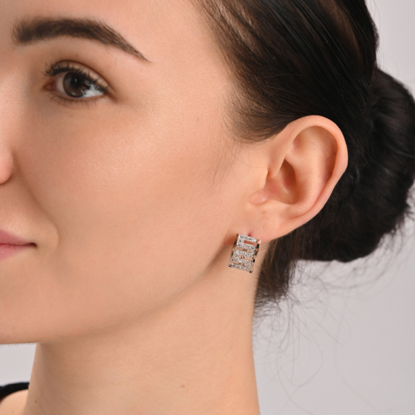 Срібний набір із золотими пластинами (020)