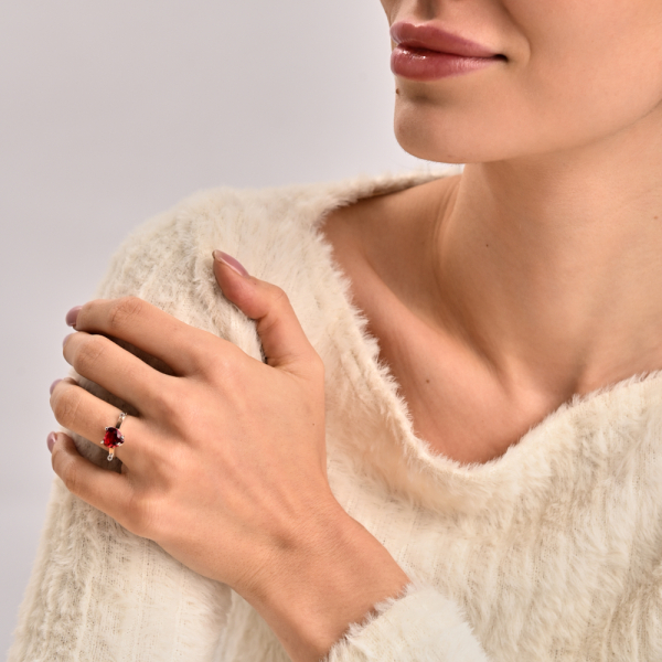 Серебряный гарнитур с золотыми напайками (025)