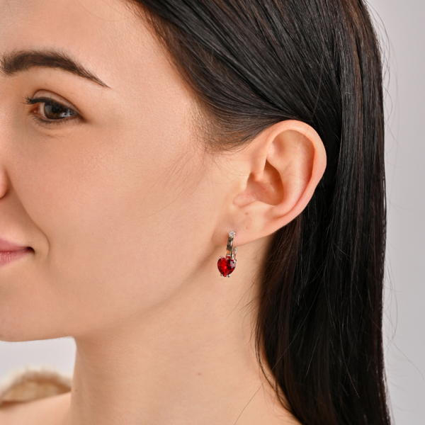 Серебряные серьги с золотыми напайками (025с)