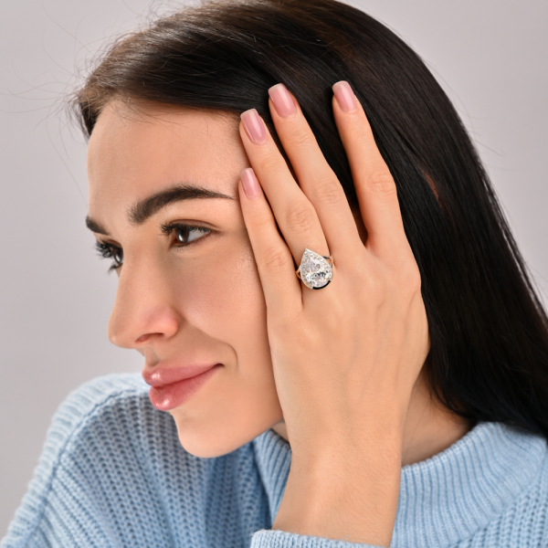 Серебряное кольцо  с пластинами из золота (038к)