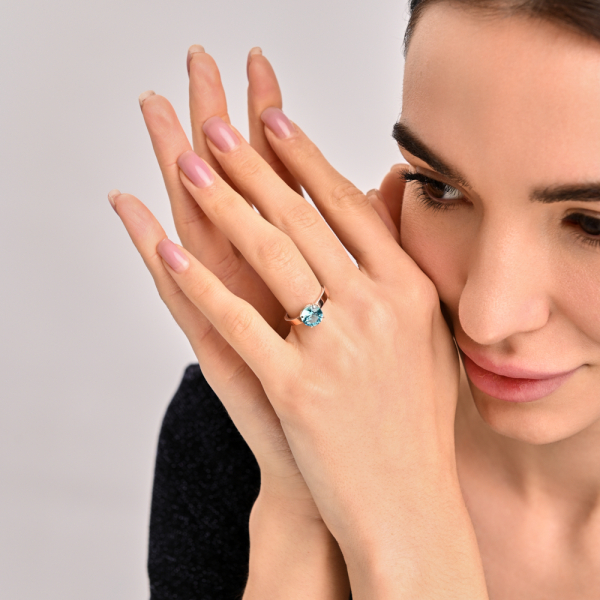 Серебряный гарнитур с золотыми вставками (055)