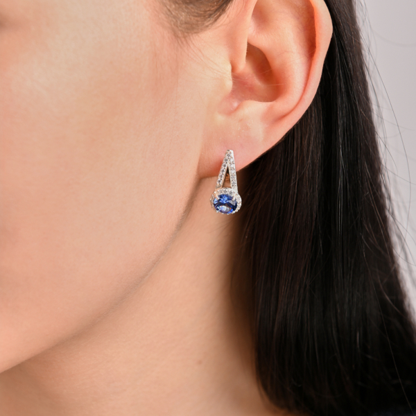 Серебряные серьги с золотыми напайками (058с)