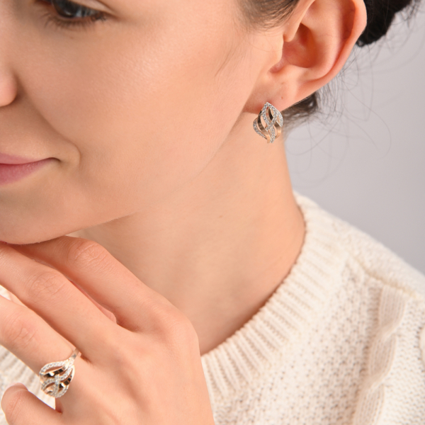 Серьги из серебра (077с)