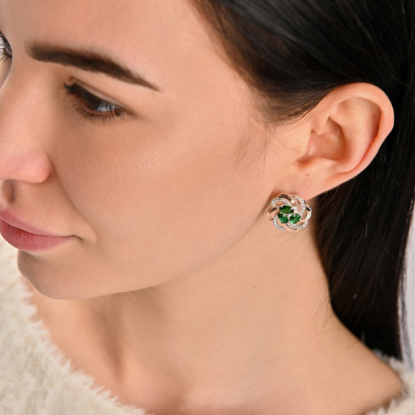 Нібір срібний з золотими напайками(пластинами) (083)