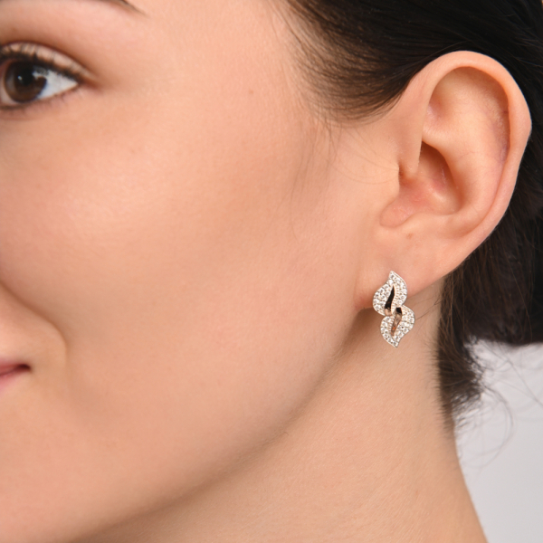 Набор кольцо и серьги серебряные (097)