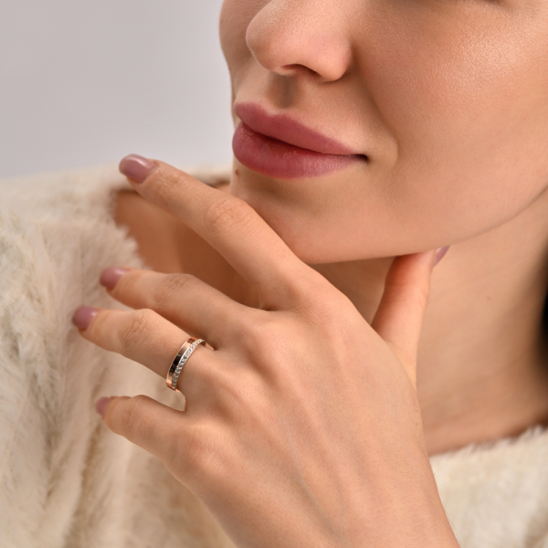 Комплект серебряный с золотом (098)