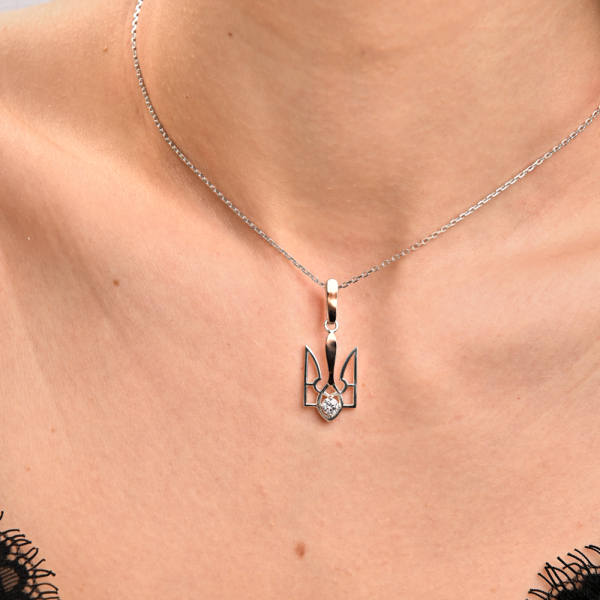 Серебряна подвеска "герб" (1001п)