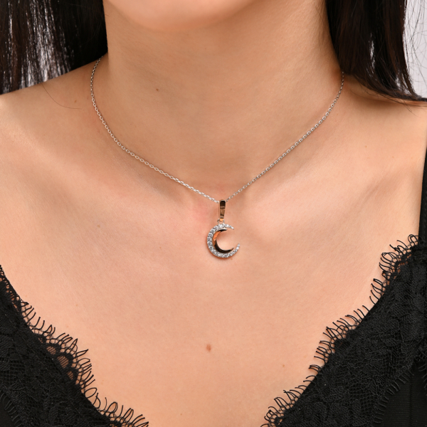 Серебряная подвеска с золотими вставками (1030п)