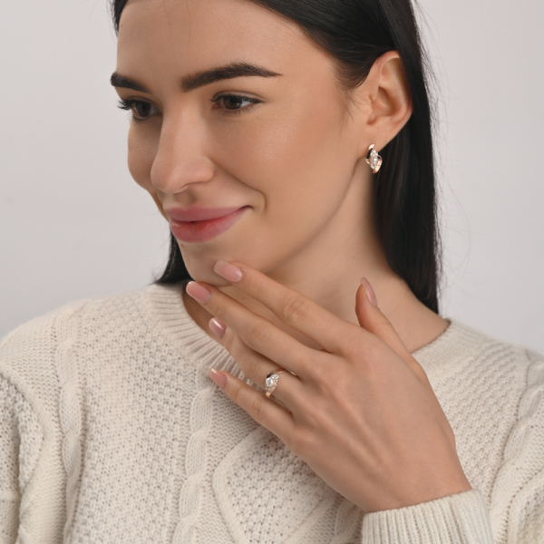 Серьги серебряные с жемчугом (106с)