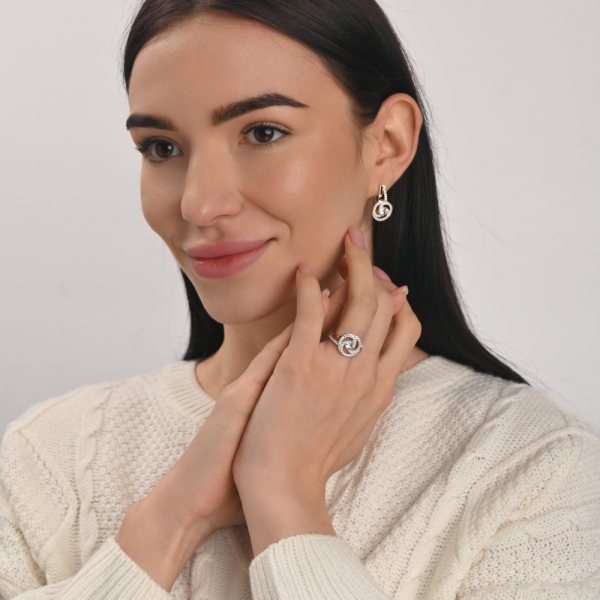 Серебряные серьги (115с)