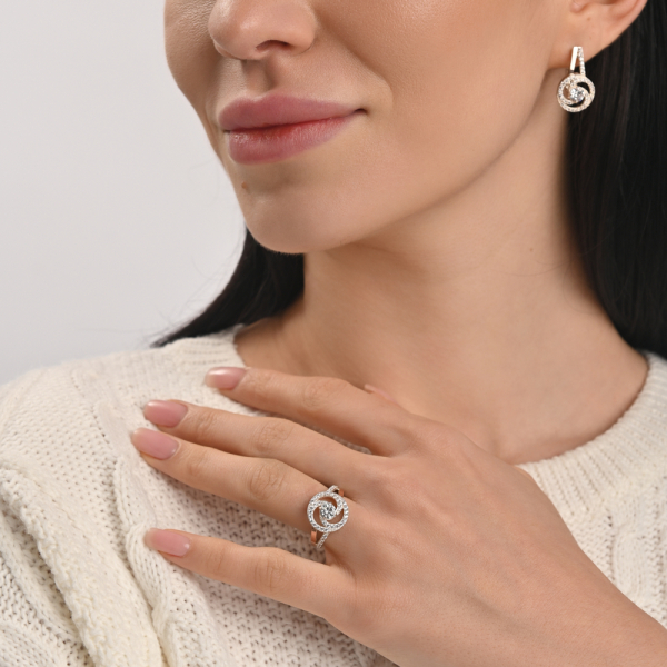 Серебряные серьги (115с)