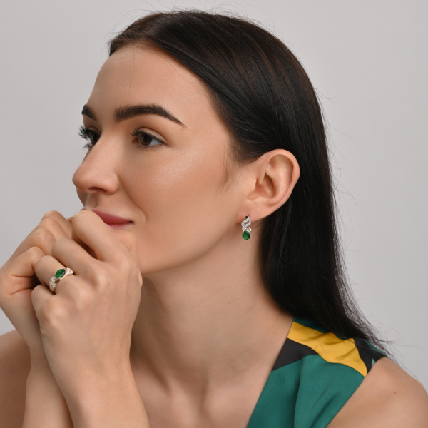 Серебряные серьги (117с)