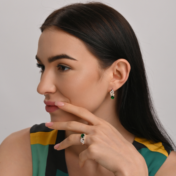 Серебряные серьги (117с)