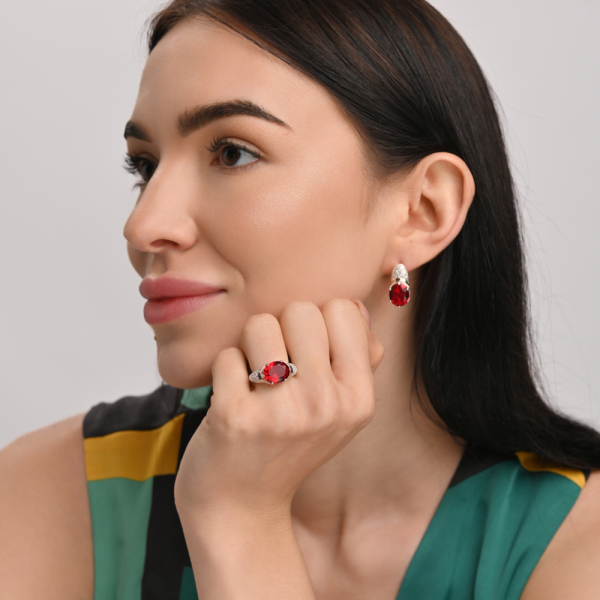 Серебряные серьги (122с)