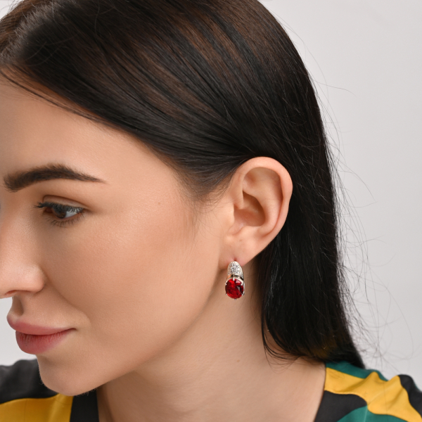 Серебряные серьги (122с)