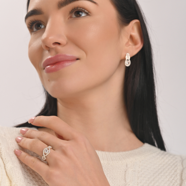 Набор из серебра с золотом (125)