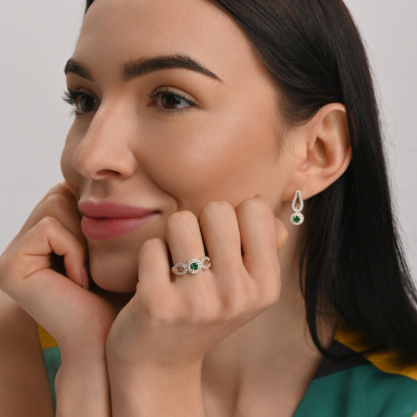 Серебряное кольцо с золотыми пластинами (135к)