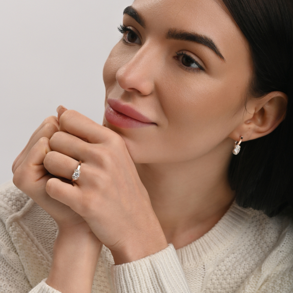 Серебряный комплект с золотом (137)