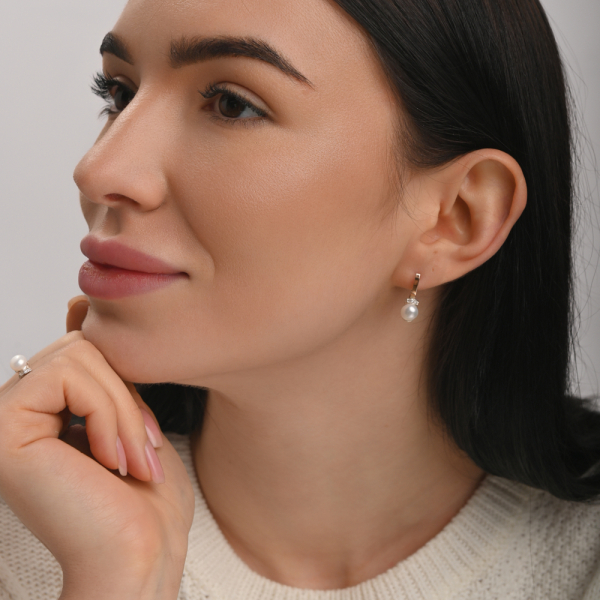 Серебряный гарнитур с золотом (138)