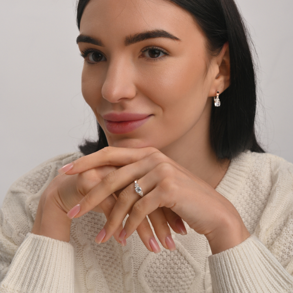 Серебряное кольцо с золотом (140к)