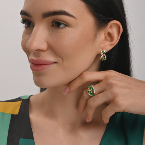 Серебряные серьги (155с)