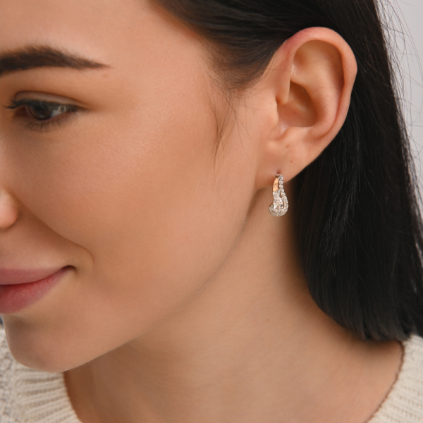 Серебряный набор с золотыми пластинами (195)