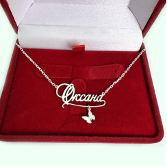 Срібна іменна підвіска на ланцюжку 2019п