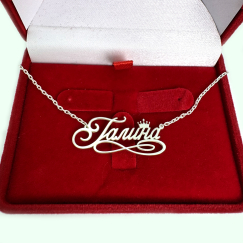 Срібна іменна підвіска на ланцюжку 2022п