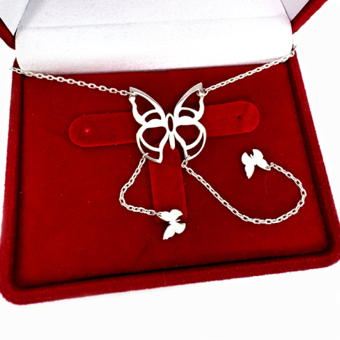 Серебряное колье 2030п