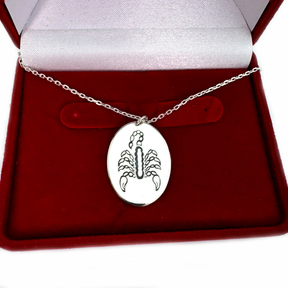 Серебряная подвеска на цепочке "Скорпион" (2033п)