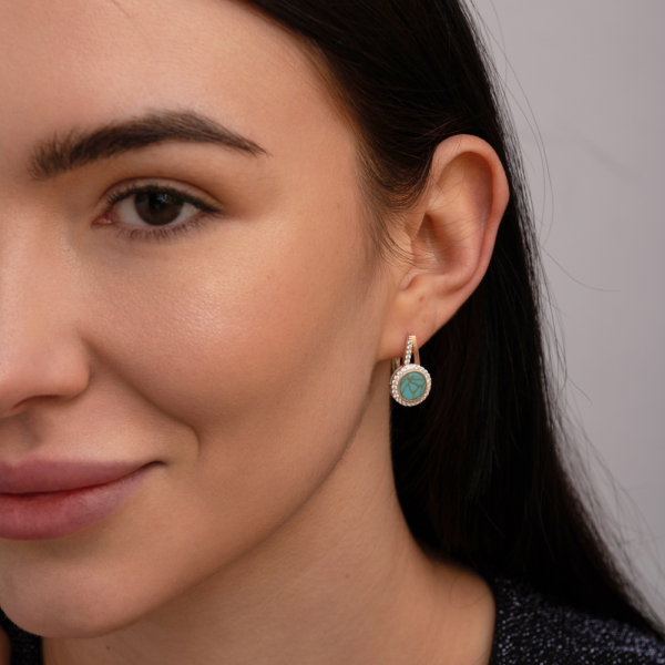 Серебряный набор с бирюзой (267-2)