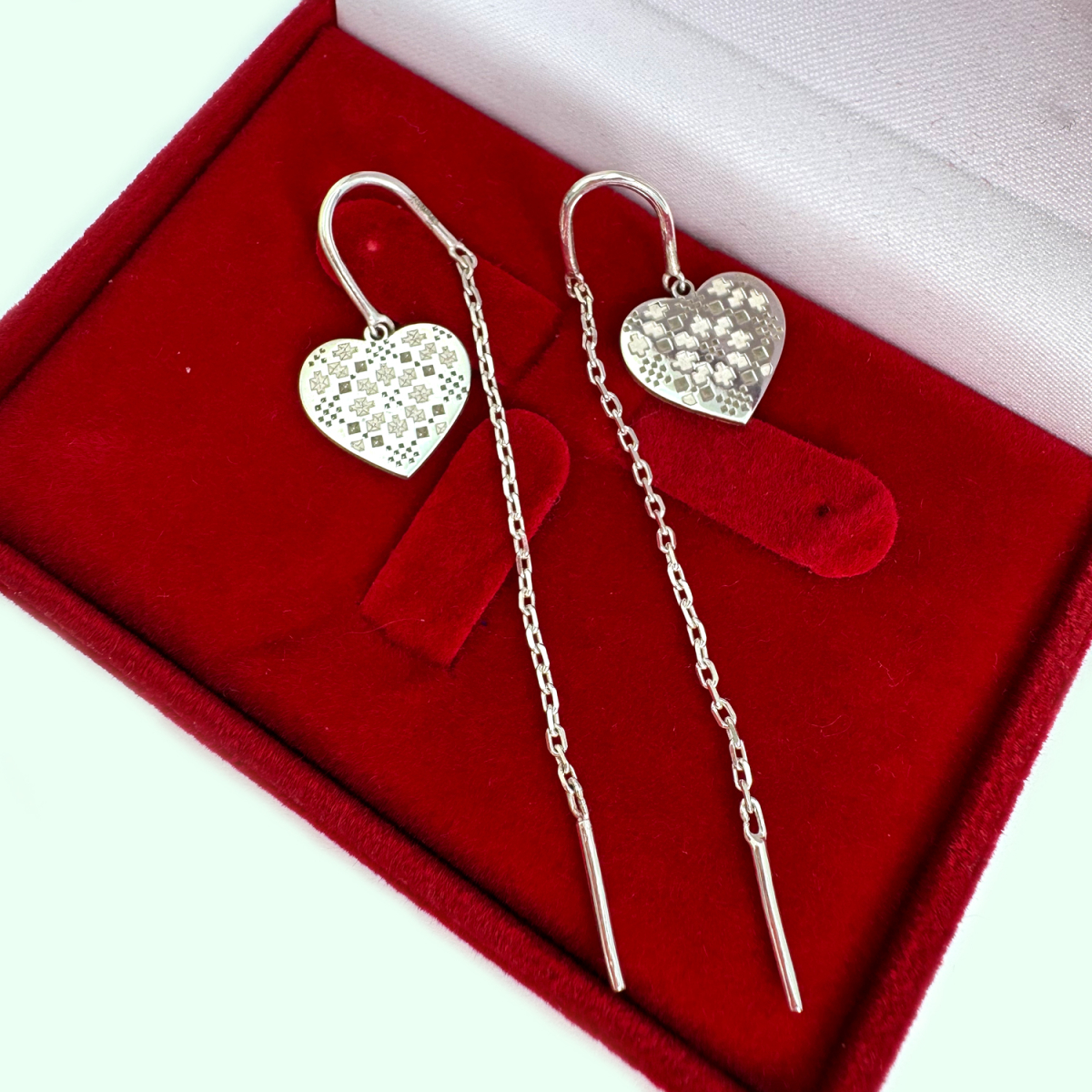 Серебряные серьги-протяжки, 3000с (3000с)