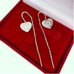 Серебряные серьги-протяжки, 3000с