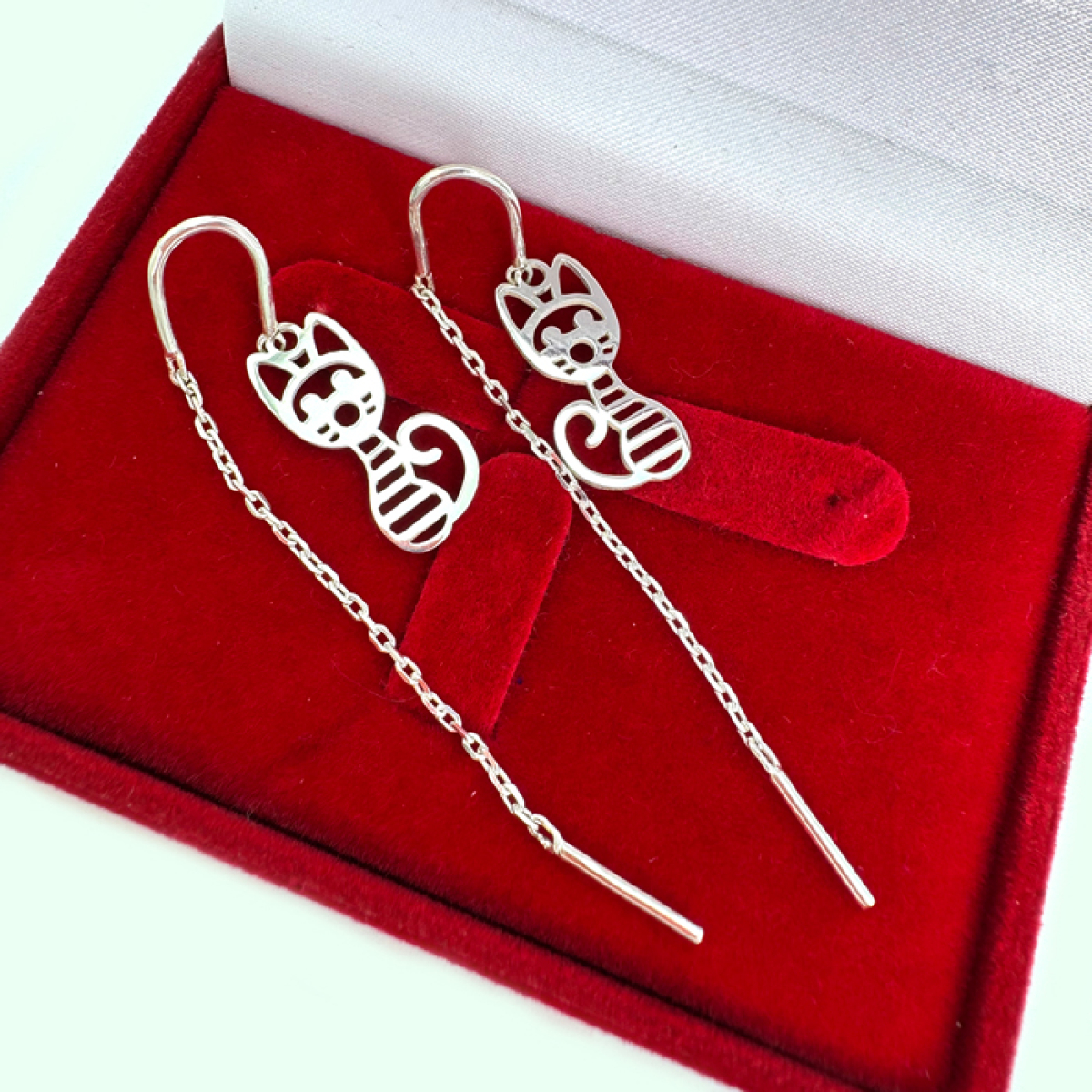 Серебряные серьги-протяжки, 3001с (3001с)