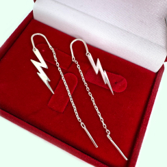 Серебряные серьги-протяжки, 3002с