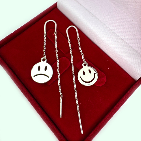 Серебряные серьги-протяжки, 3012с