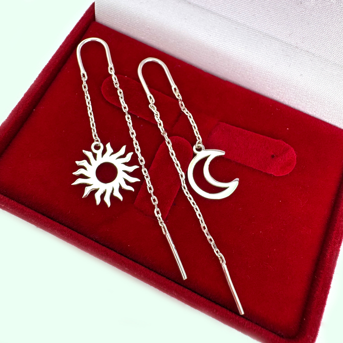 Серебряные серьги-протяжки, 3015с (3015с)