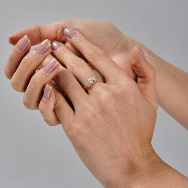 Серебряный набор с золотими пластинами (302)