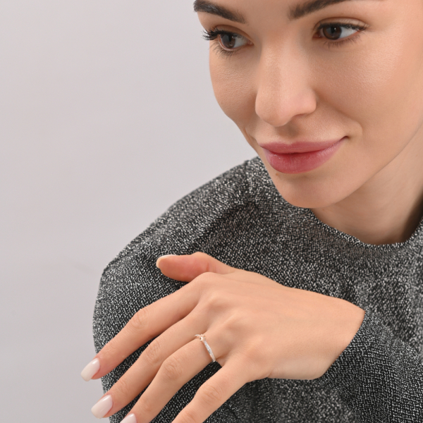 Серебряный набор с золотими пластинами (309)