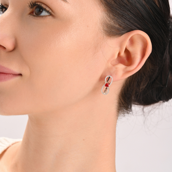 Серебряные серьги с золотыми пластинами "MOM" (316с)