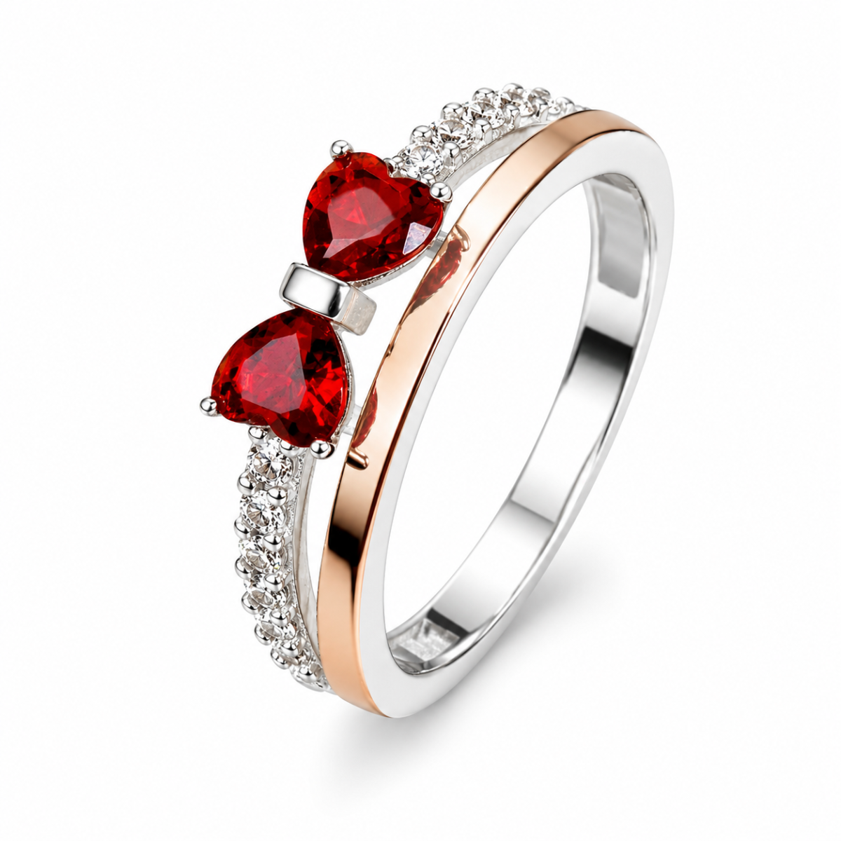 Серебряное кольцо с золотой пластиной (345к)