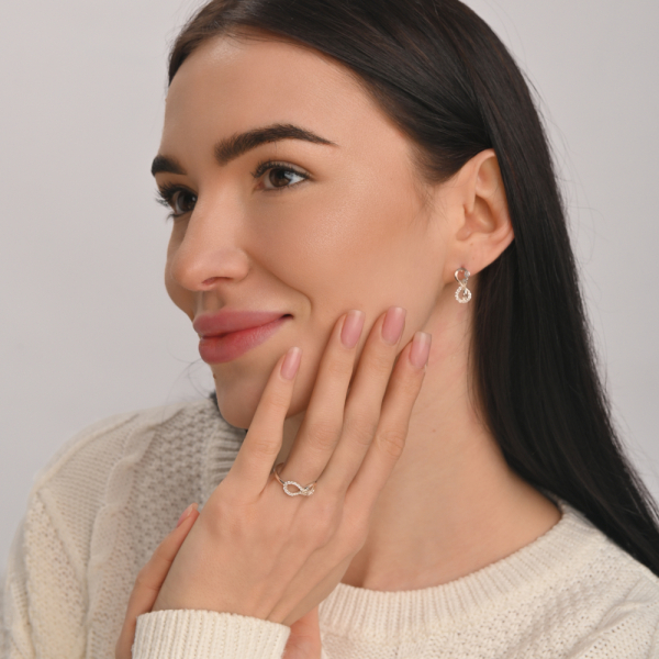 Серебряные серьги с золотыми пластинами (200с)