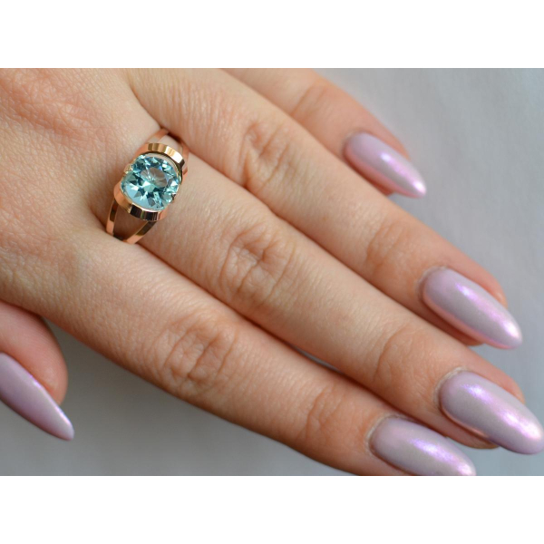 Кольцо серебряное  с золотыми вставками (010к)