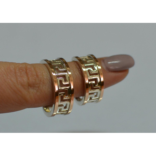 Пара обручальных колец из серебра (022п)