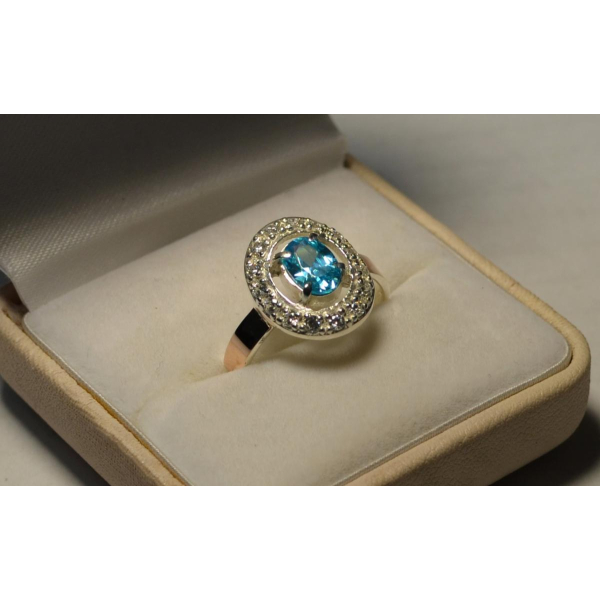 Кольцо серебряное с золотыми пластинам (023к)