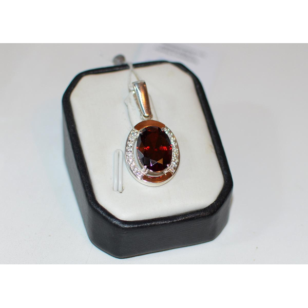 Серебряная подвеска со вставками из золота (037п)