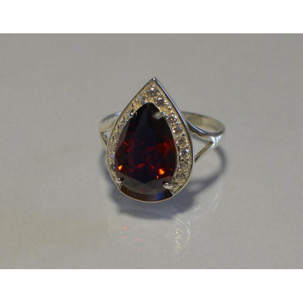 Серебряное кольцо  с пластинами из золота (038к)