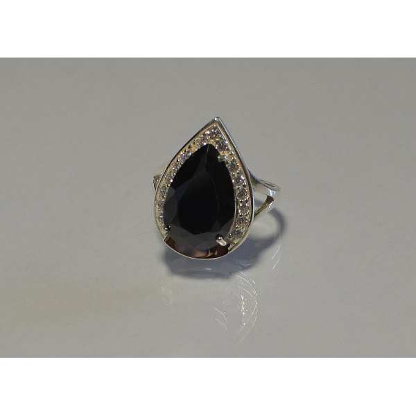 Серебряное кольцо  с пластинами из золота (038к)