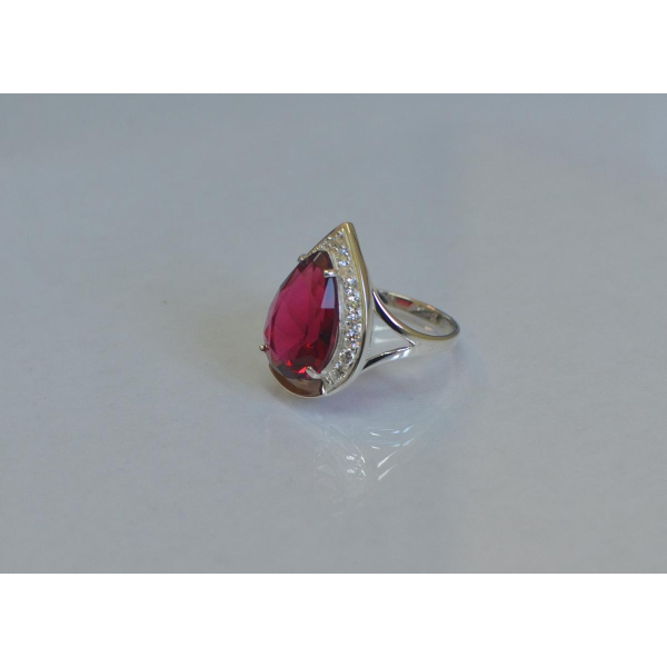 Серебряное кольцо  с пластинами из золота (038к)