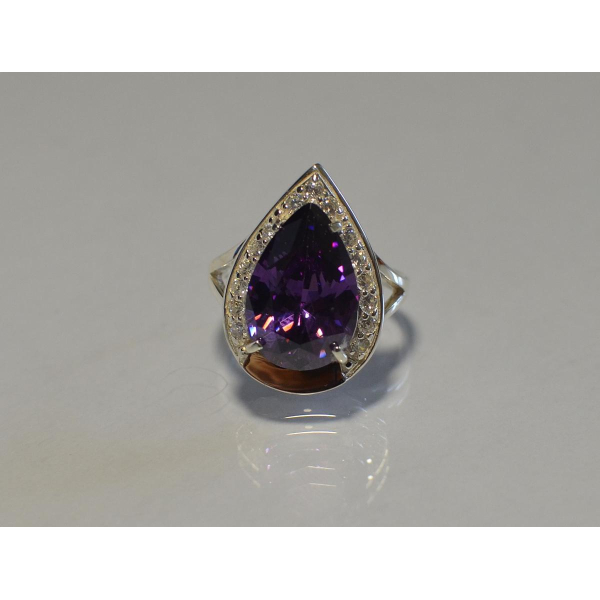 Серебряное кольцо  с пластинами из золота (038к)